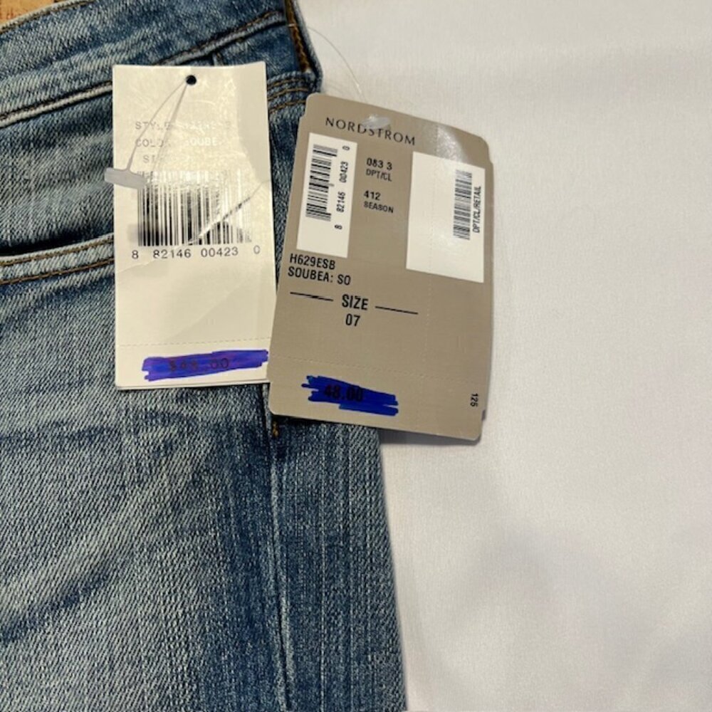 NWT Hippie Light Wash Jeans Size 7 - Picture 6 of 8